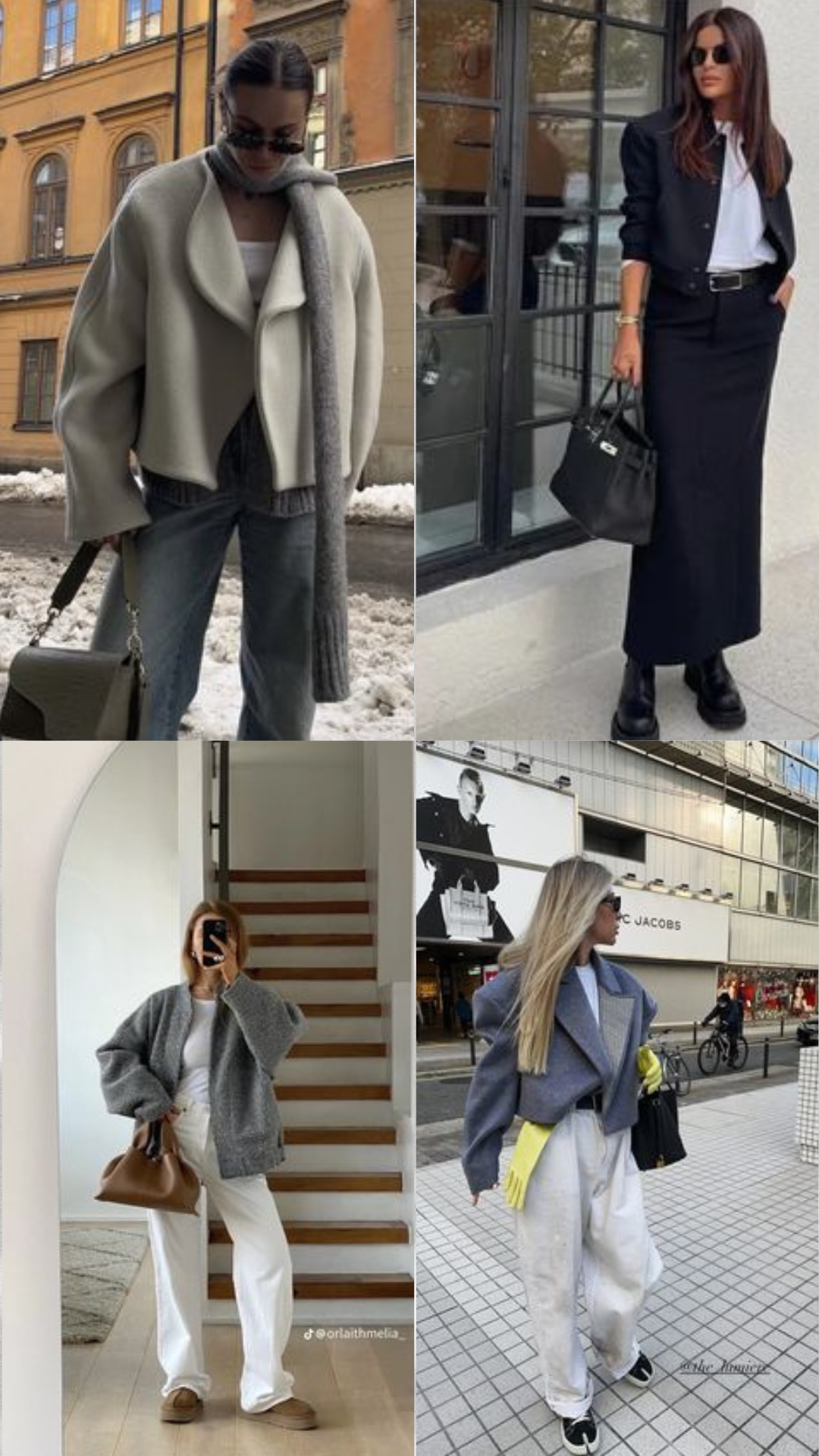 Стилистка показала трендовую верхнюю одежду весны 2024 года